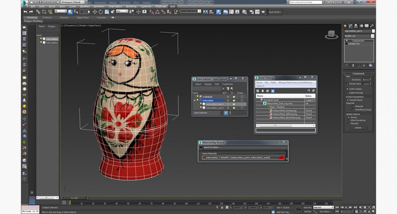 3D model Matryoshka Doll