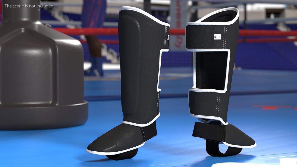 3D Muay Thai Leather Boot Shin Guard model