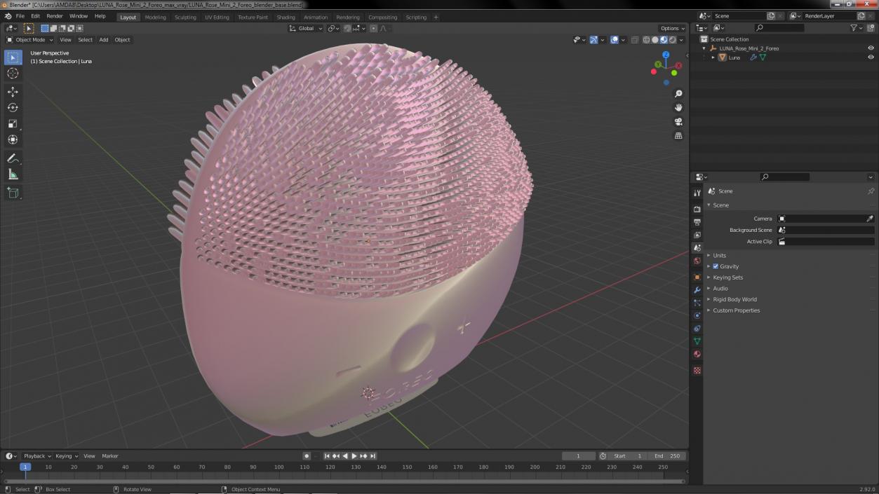 LUNA Rose Mini 2 Foreo 3D