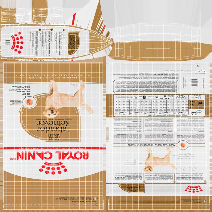 Dog Food Royal Canin Large Package 3D model