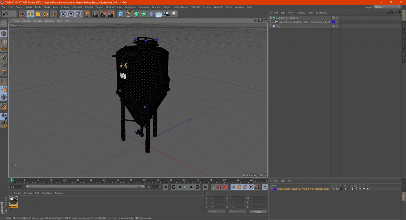 3D Impiantinox Easybrau Velo Fermentation Tank model