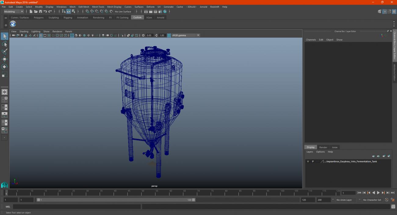 3D Impiantinox Easybrau Velo Fermentation Tank model