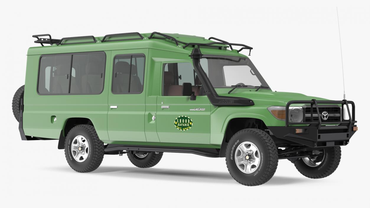 3D Toyota Land Cruiser Safari Green Clean model