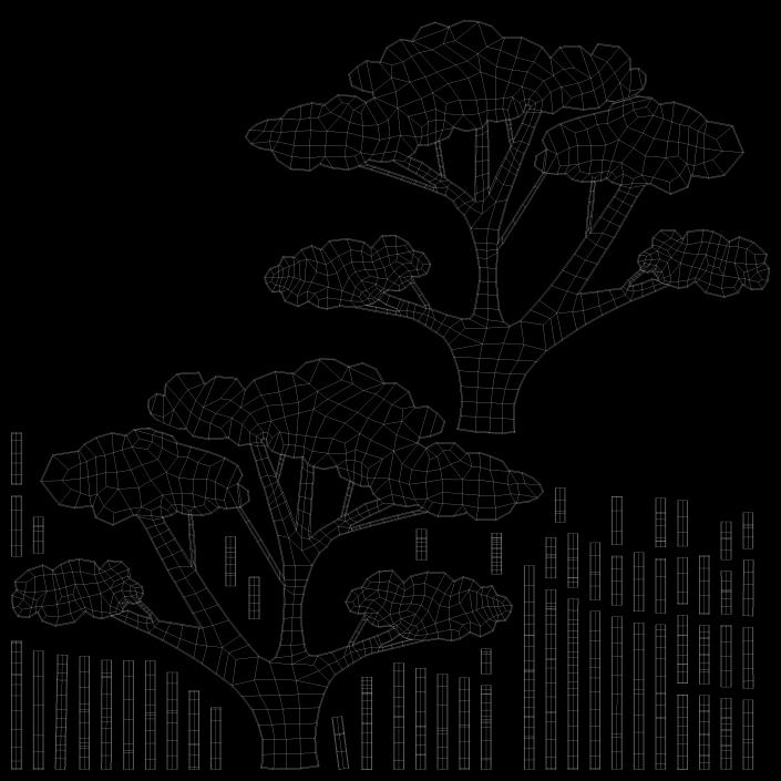 Bonsai Silhouette 3D