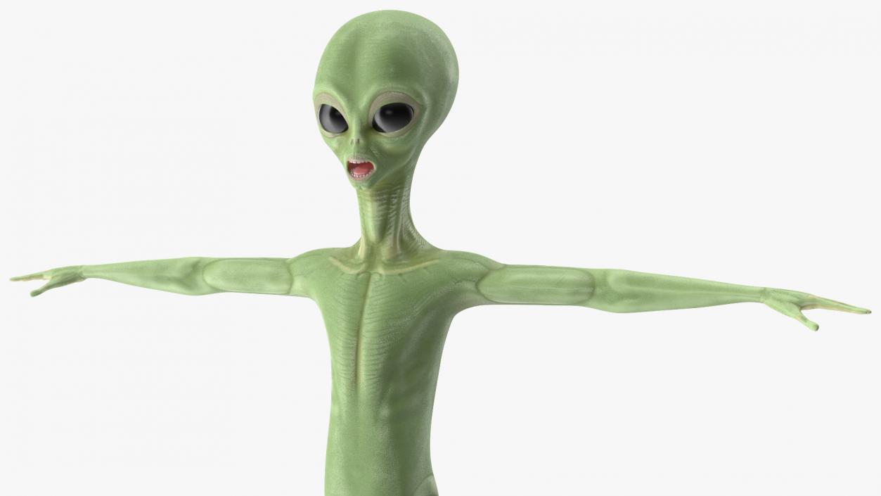 3D Cartoon Alien model