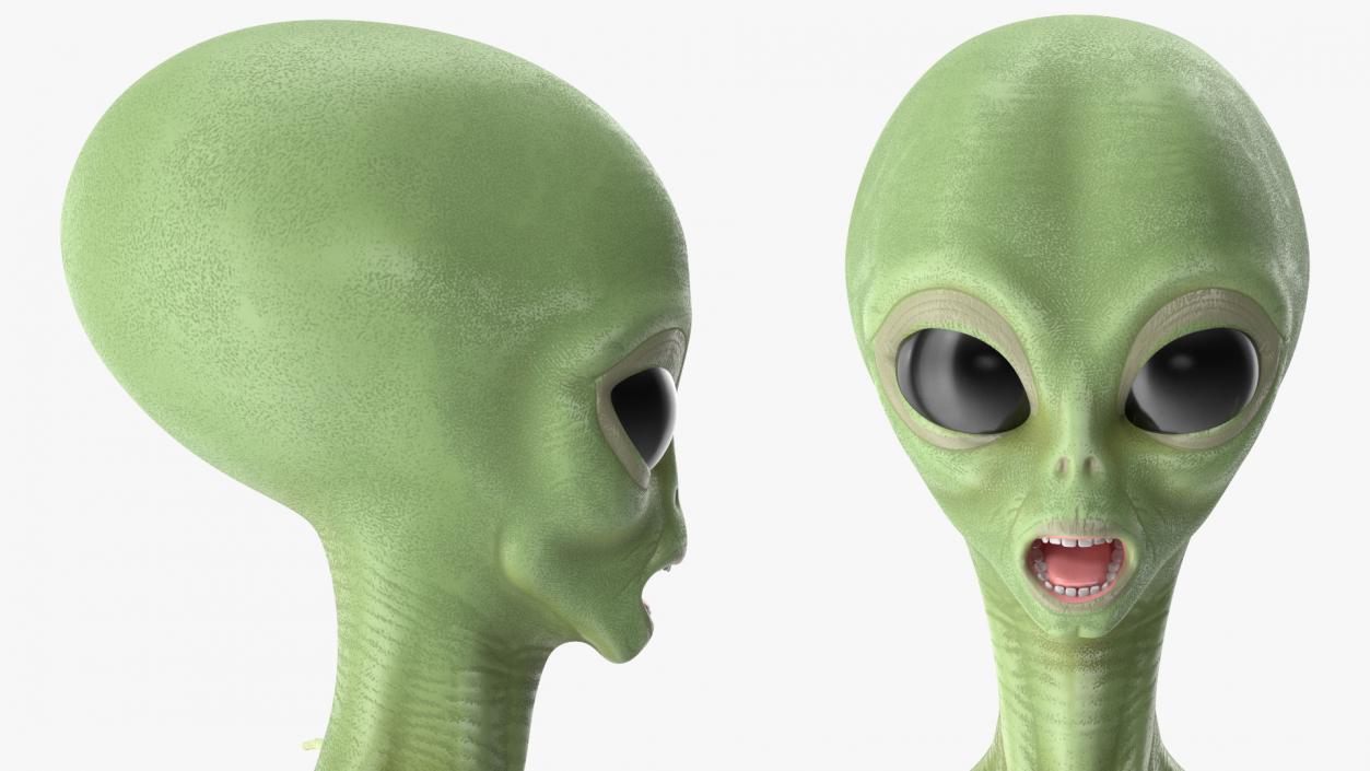 3D Cartoon Alien model