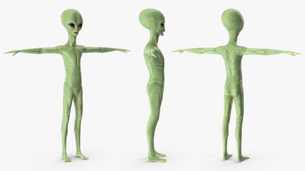 3D Cartoon Alien model