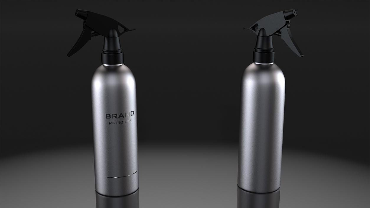 3D Black Trigger Sprayer Bottle model