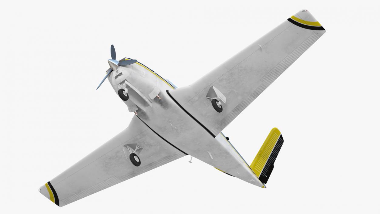 Civil Utility Aircraft Single Engined V Tail 3D model