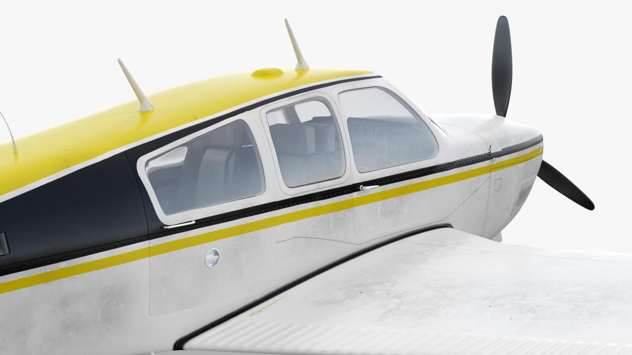 Civil Utility Aircraft Single Engined V Tail 3D model