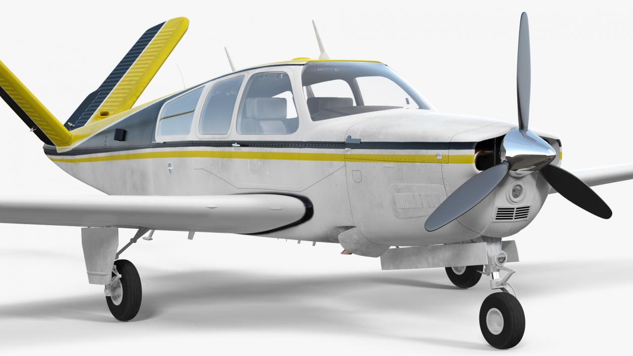 Civil Utility Aircraft Single Engined V Tail 3D model