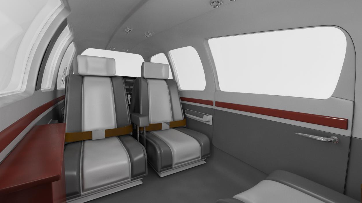 Civil Utility Aircraft Single Engined V Tail 3D model