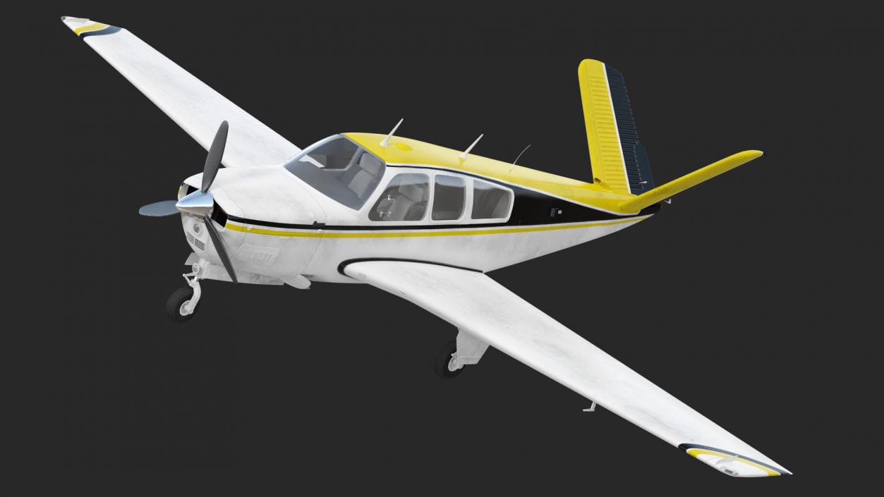 Civil Utility Aircraft Single Engined V Tail 3D model