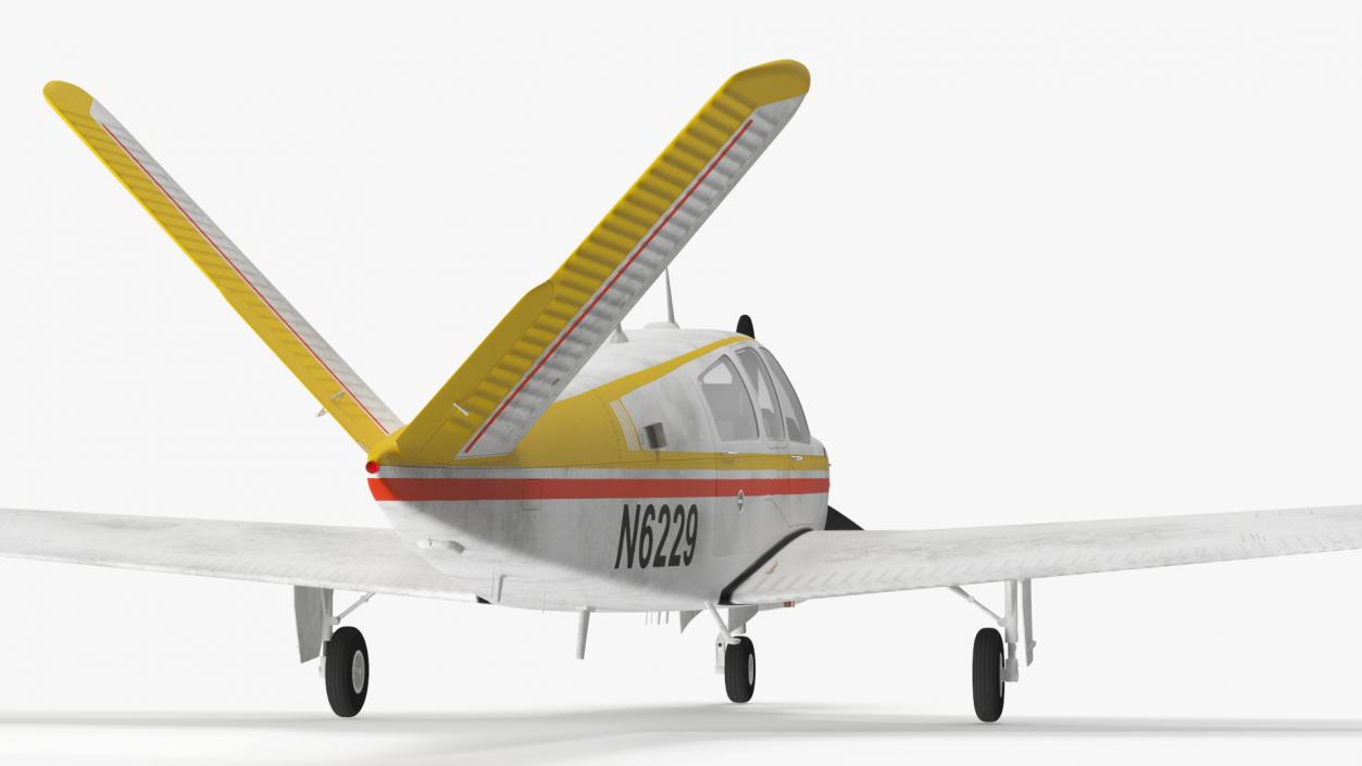 3D Single Engine Private Aircraft Beechcraft Bonanza S35 model