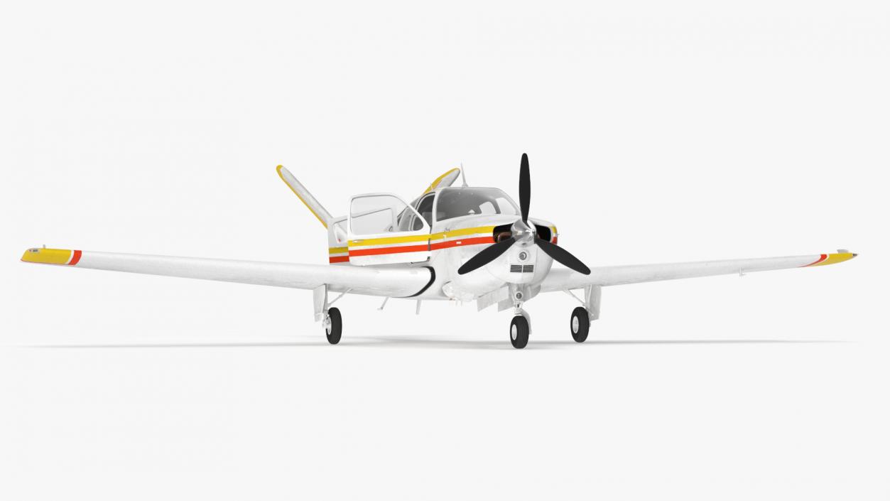 3D Single Engine Private Aircraft Beechcraft Bonanza S35 model