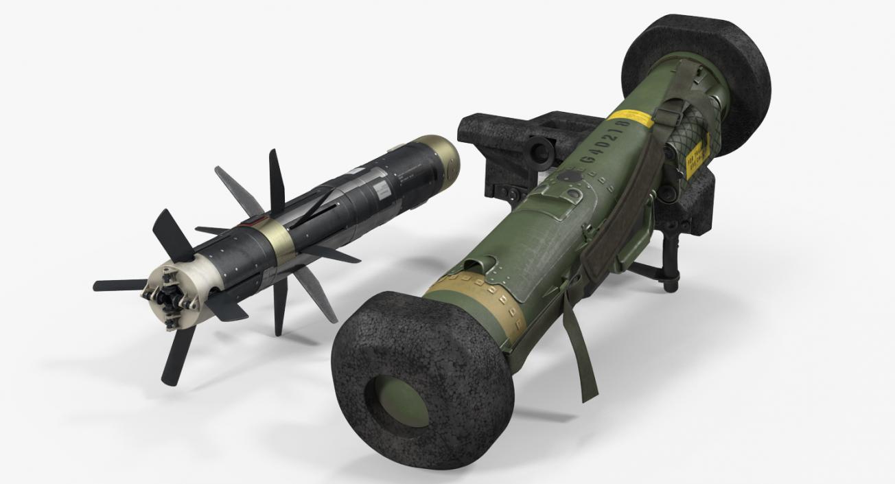 Anti Tank Missile FGM-148 Javelin Set 3D