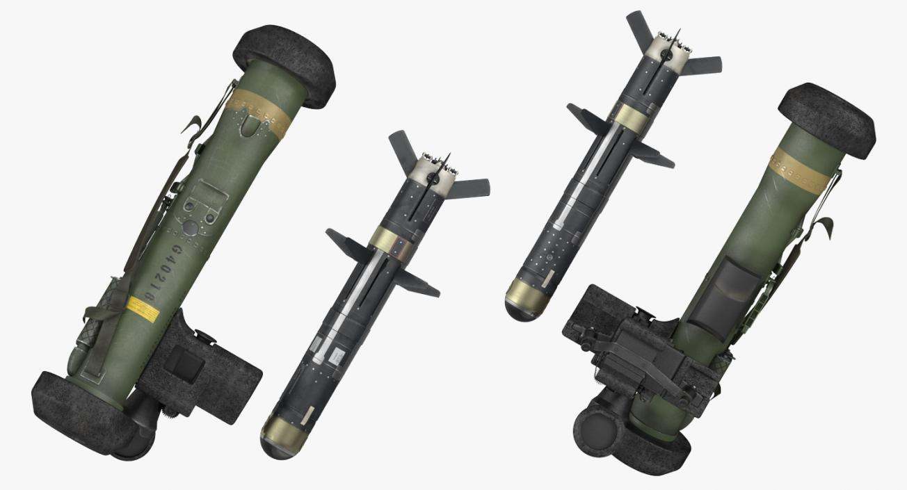 Anti Tank Missile FGM-148 Javelin Set 3D