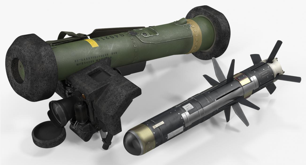 Anti Tank Missile FGM-148 Javelin Set 3D