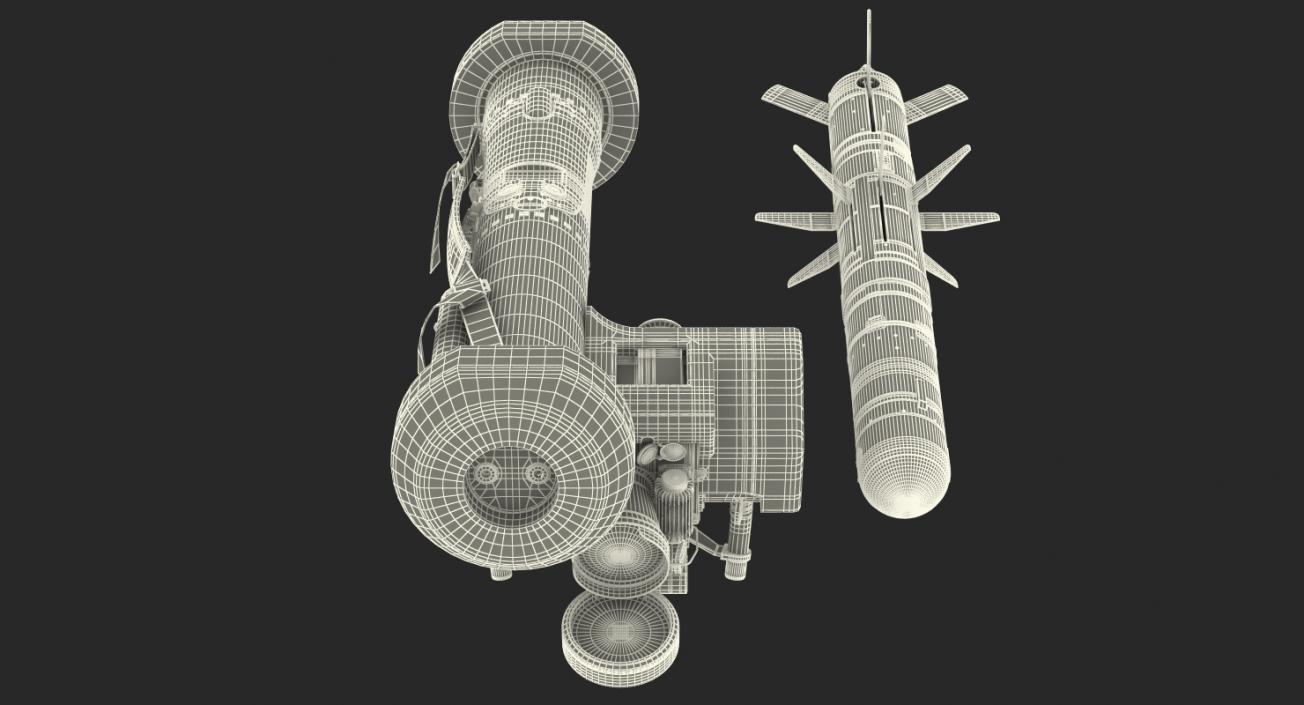 Anti Tank Missile FGM-148 Javelin Set 3D