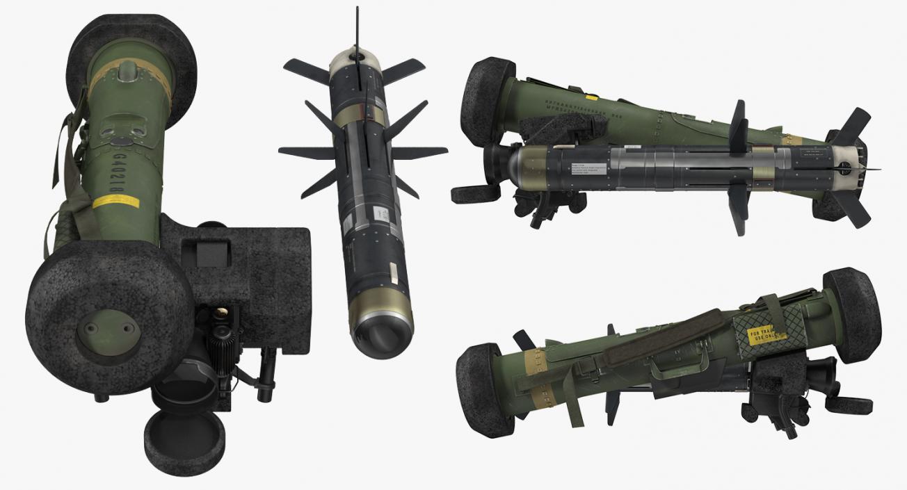 Anti Tank Missile FGM-148 Javelin Set 3D