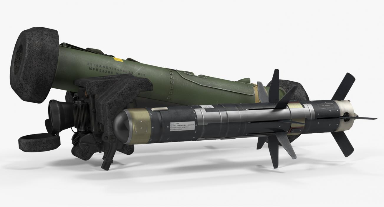 Anti Tank Missile FGM-148 Javelin Set 3D