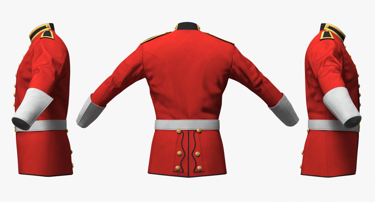 British Cavalry Life Guard Uniform 3D model