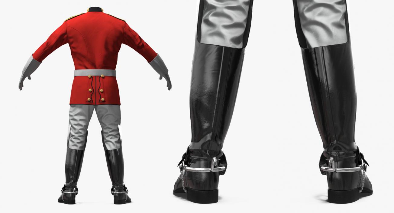 British Cavalry Life Guard Uniform 3D model