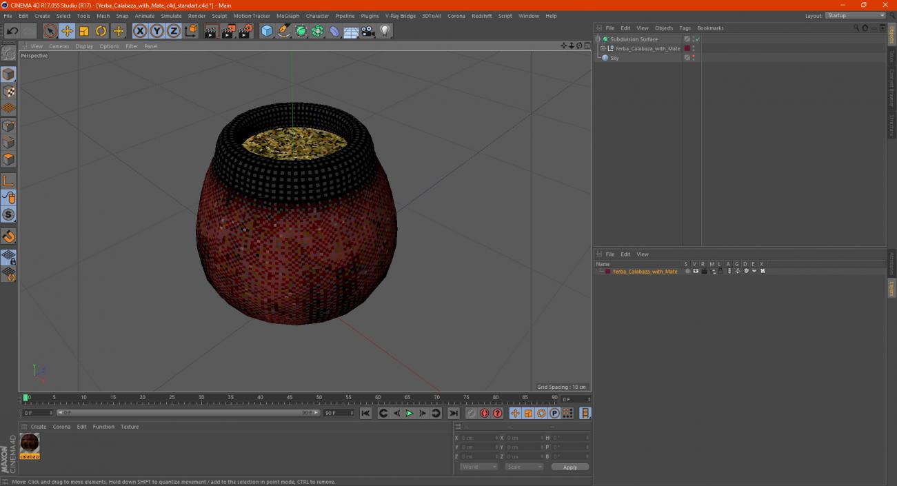 Yerba Calabaza with Mate 3D model