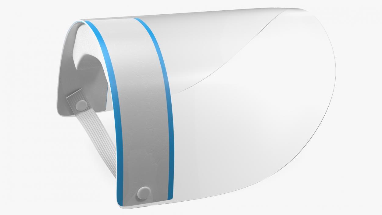 3D Clear Face Shield Visor model