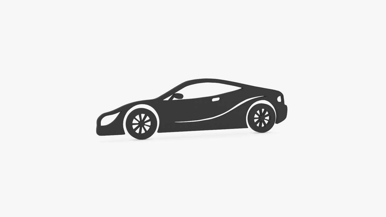 3D Car Silhouettes Collection 6 model