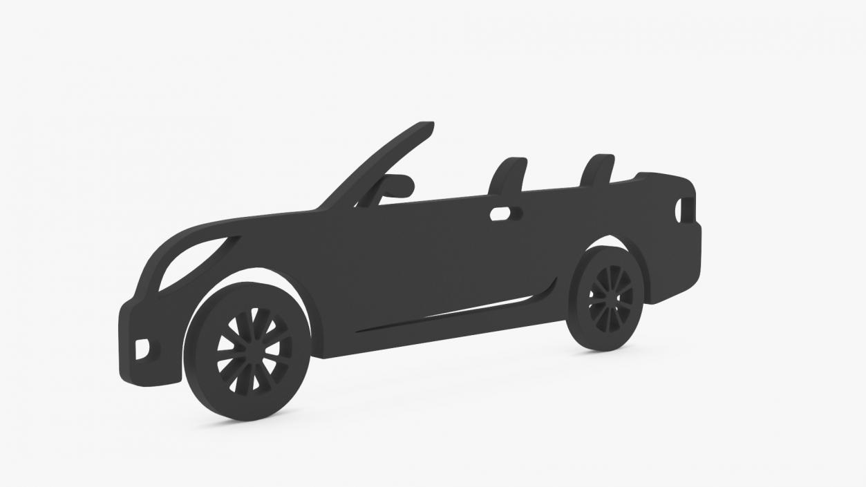 3D Car Silhouettes Collection 6 model