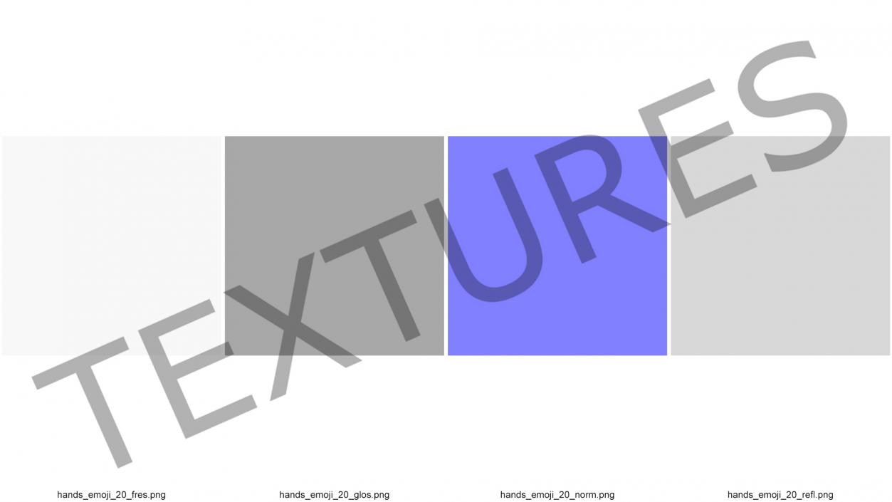 Backhand Index Pointing Down Emoji 3D model