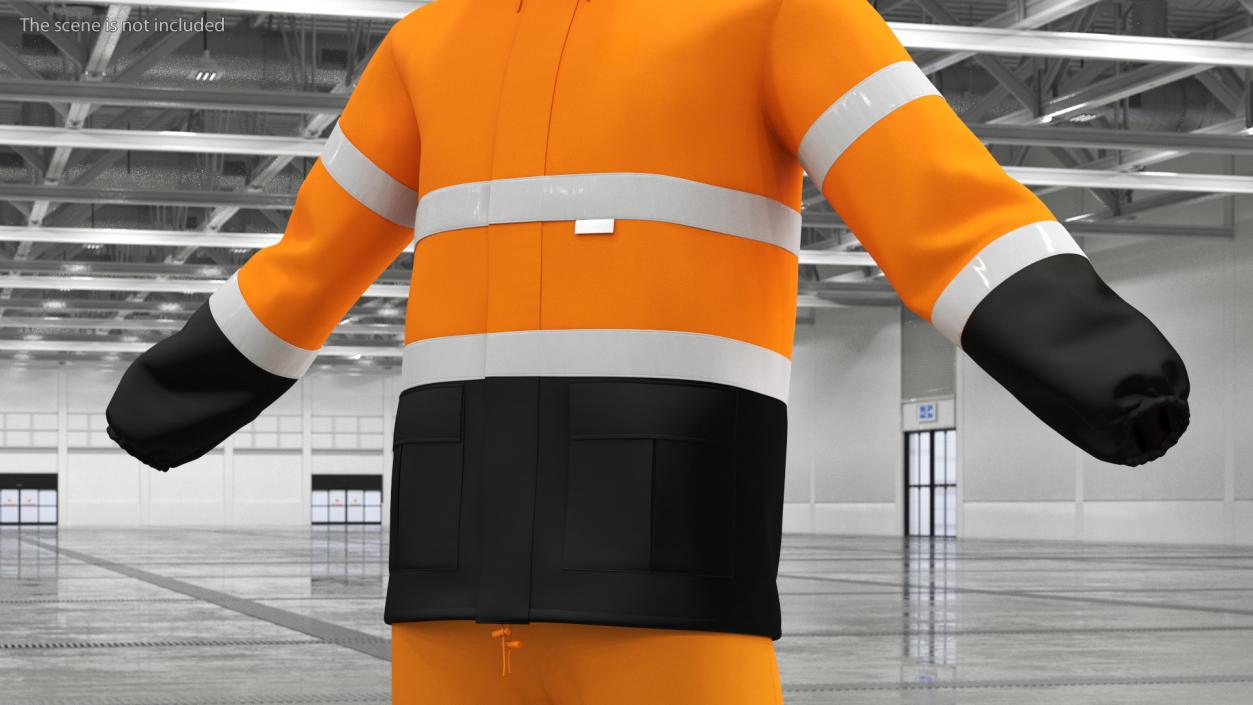 3D model High Visibility Rain Suit