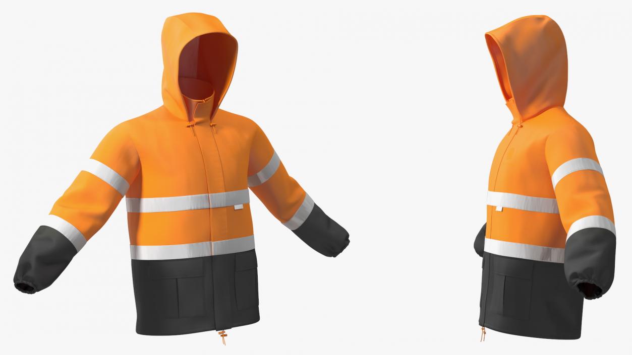 3D model High Visibility Rain Suit