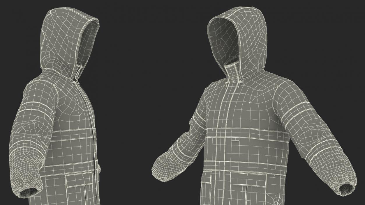 3D model High Visibility Rain Suit