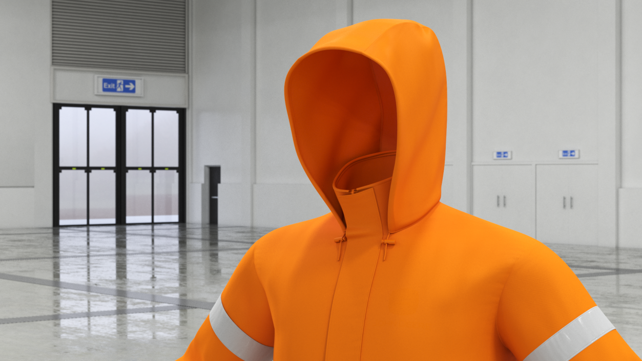 3D model High Visibility Rain Suit