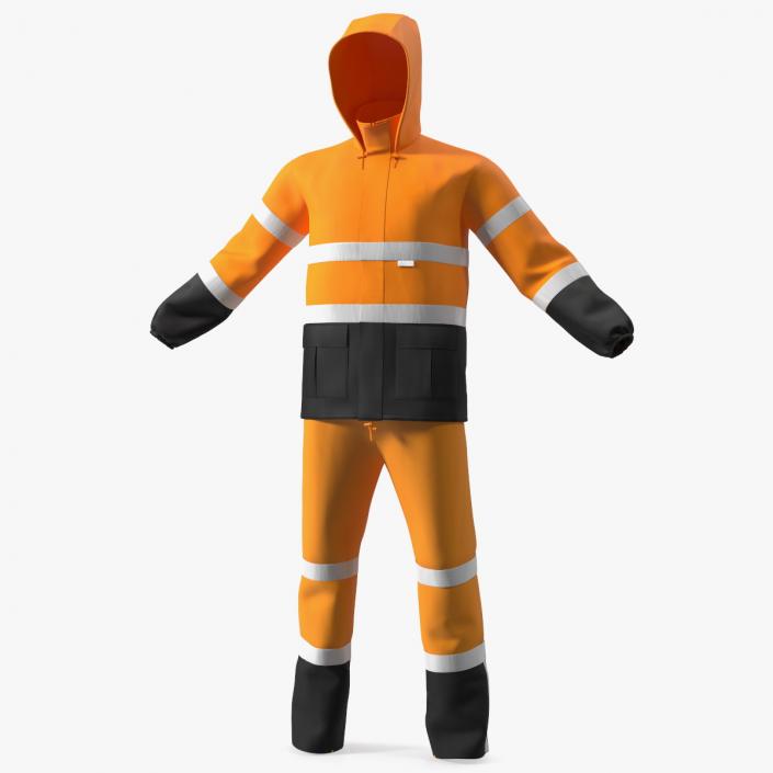 3D model High Visibility Rain Suit