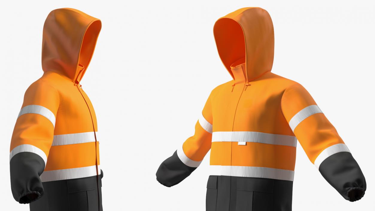 3D model High Visibility Rain Suit