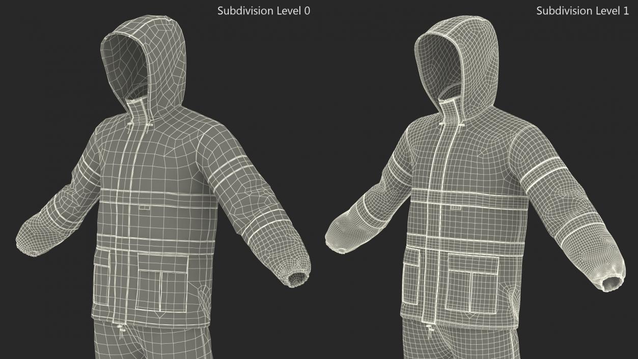 3D model High Visibility Rain Suit