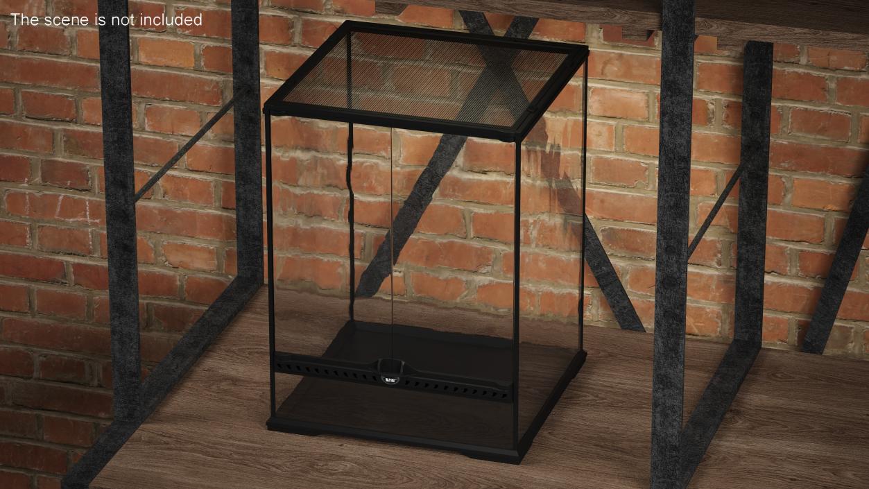 3D Empty Tall Terrarium for Reptiles model