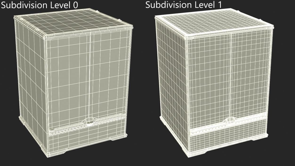 3D Empty Tall Terrarium for Reptiles model