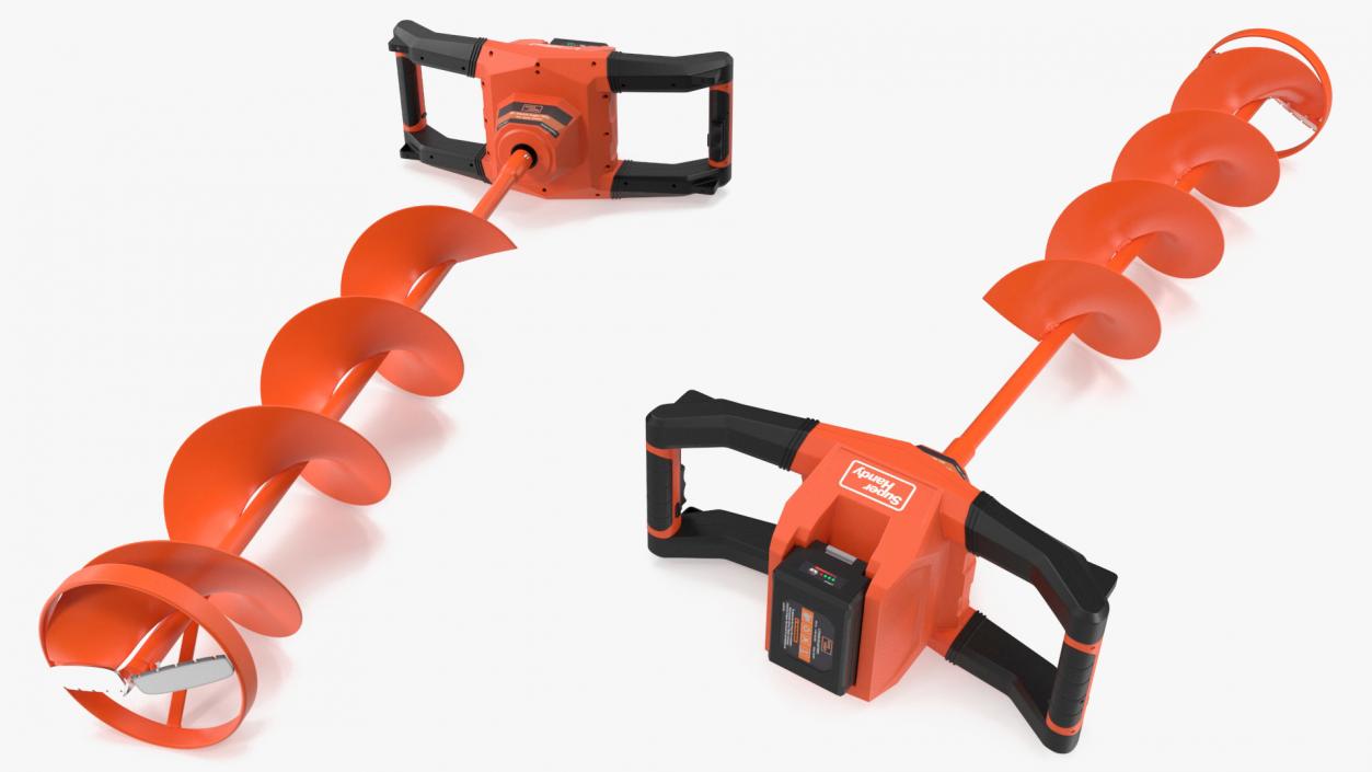 Electric Ice Auger Super Handy Orange 3D