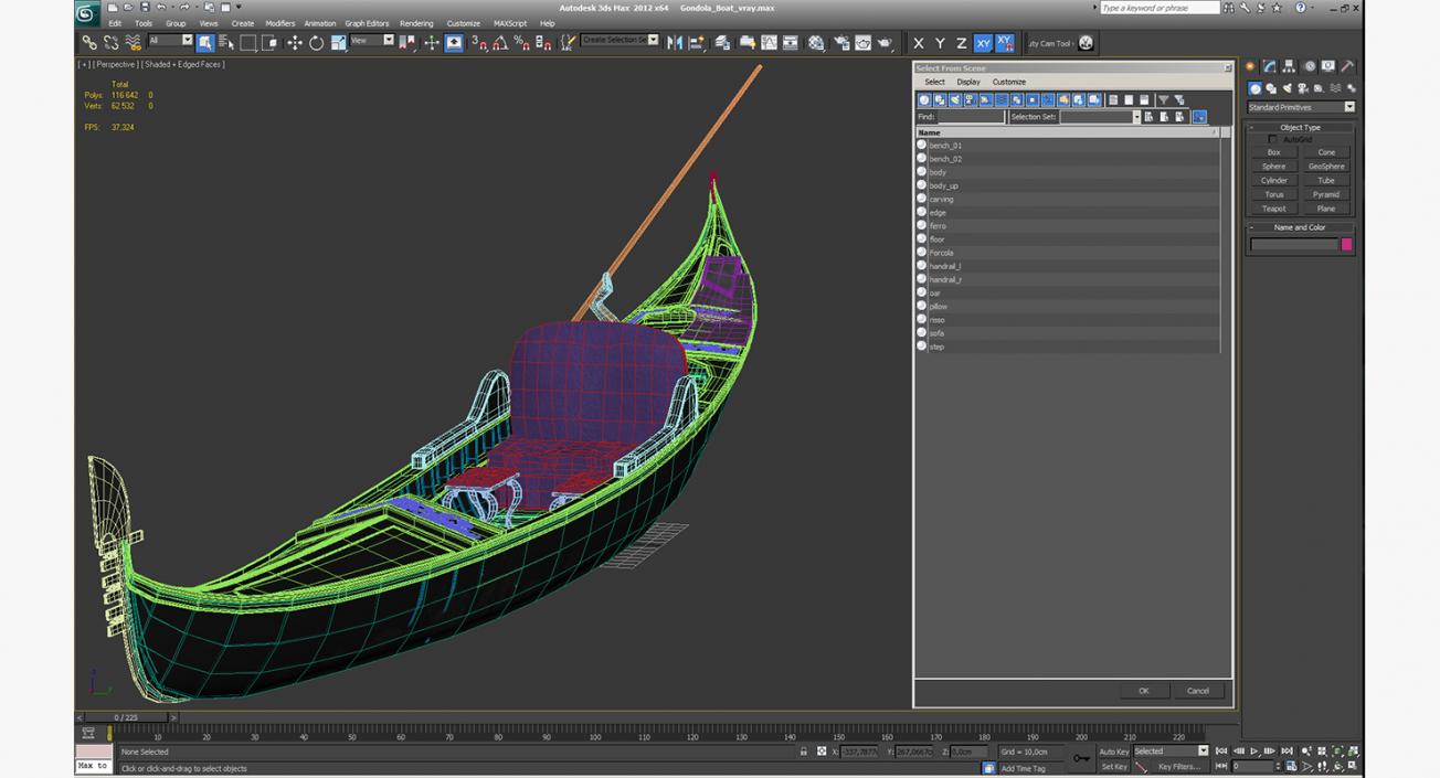 Gondola Boat 3D