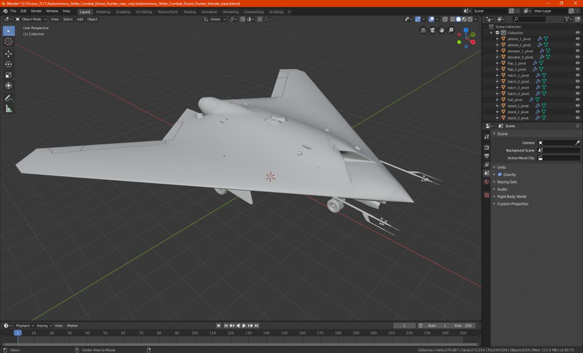 Autonomous Strike Combat Drone Hunter 3D