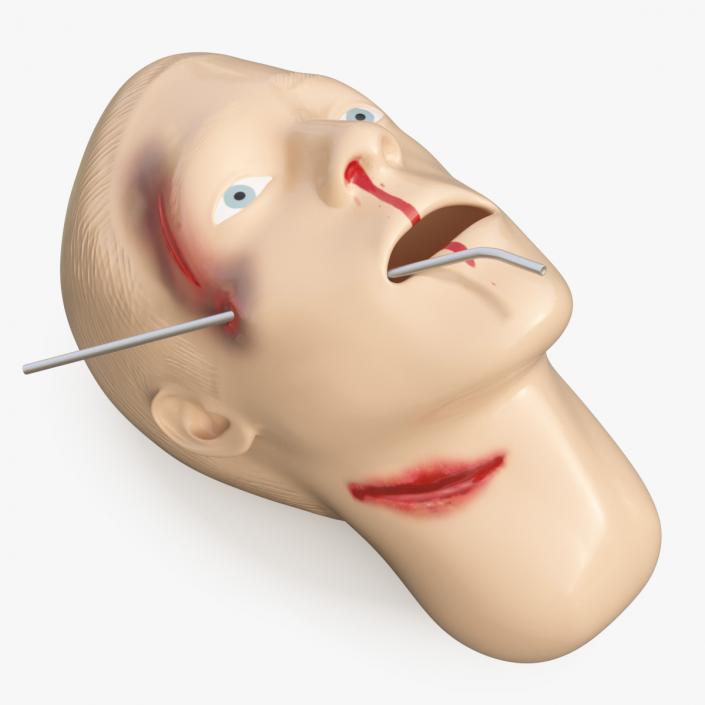 3D Injured Firstaid Mannequin Head