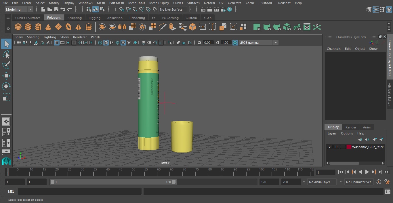 Washable Glue Stick 3D model