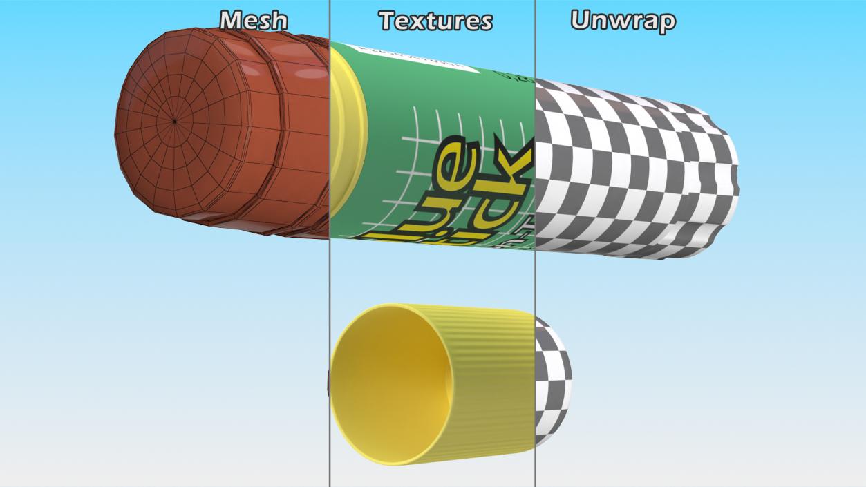 Washable Glue Stick 3D model