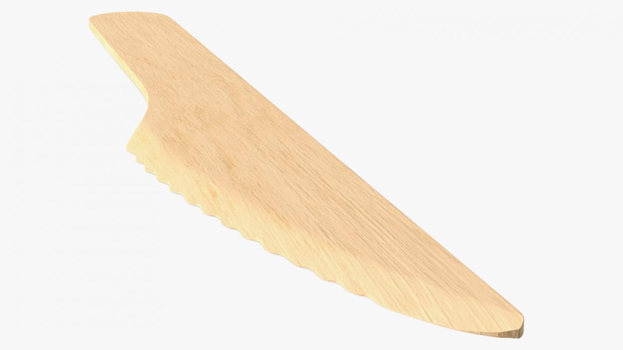 3D Disposable Wooden Knife model