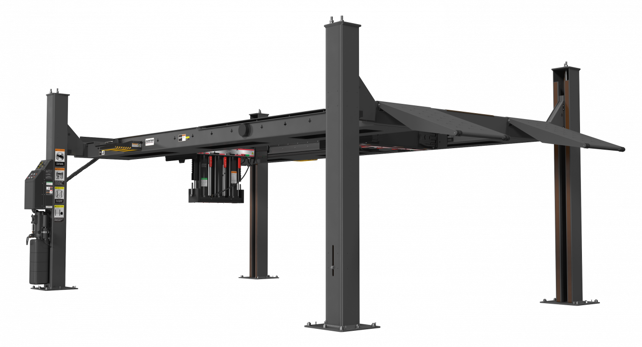 3D 4 Post Car Lift Generic model