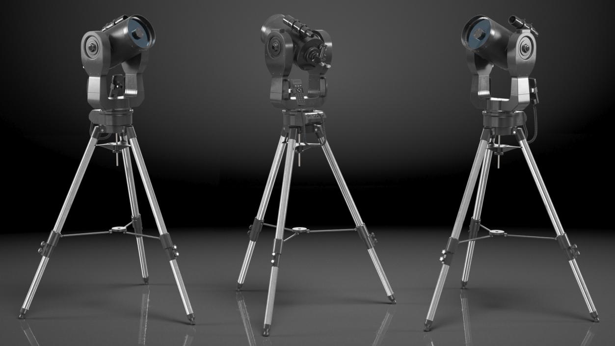 3D Telescope 8 Inch with Tripod model